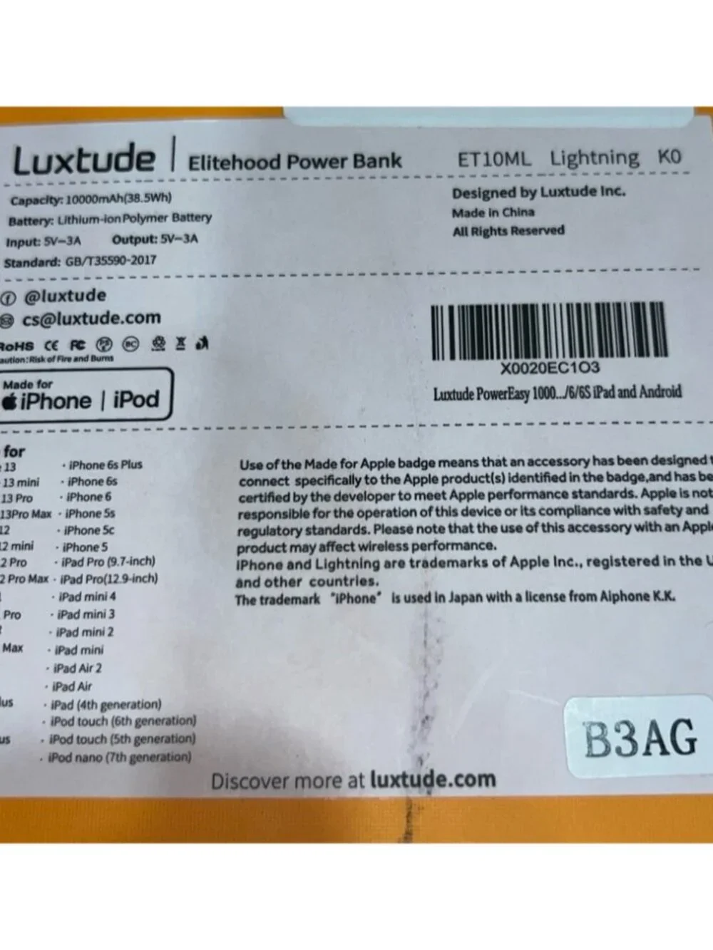 Luxtude Elitehood Power Bank